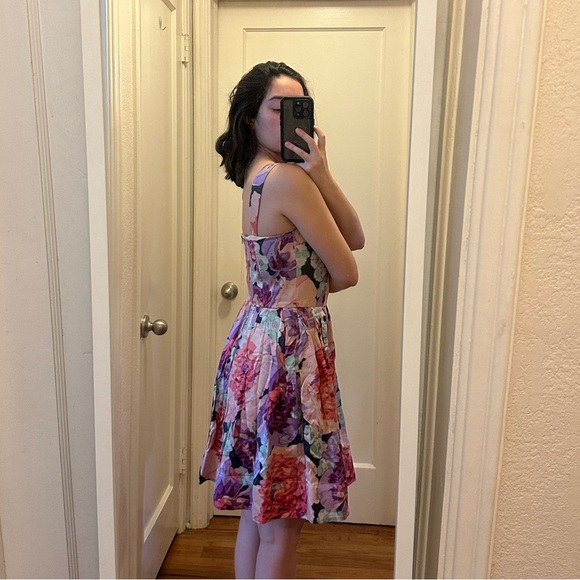 Betsey Johnson Collection Floral Silk Dress - Picture 3 of 11